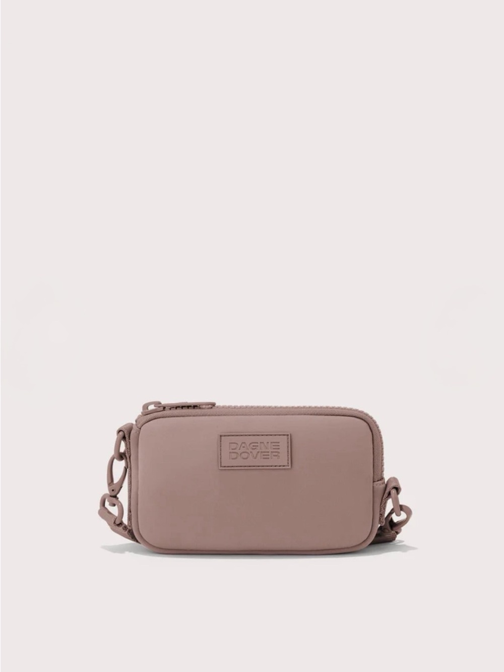 Dagne Dover Mauve Crossbody Pouch with Adjustable Strap - Picture 2 of 13
